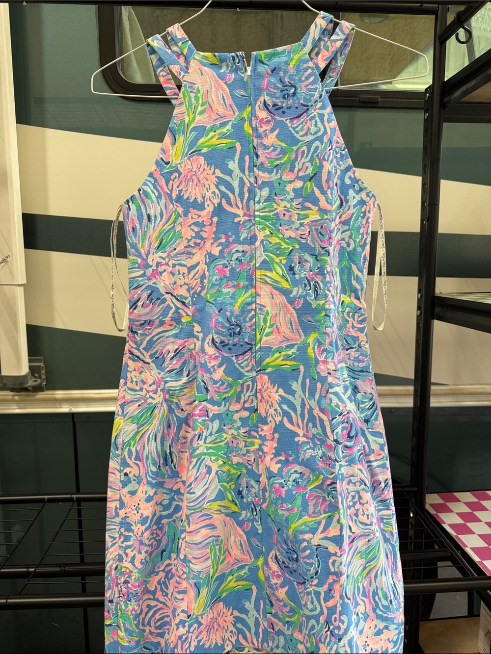 Lilly Pulitzer Multi-Color Floral Pearl Shift with White Crochet - Picture 3 of 3